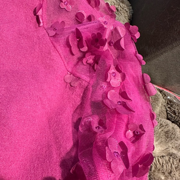 Sioni Fuchsia Knit Top 1x - Picture 2 of 7